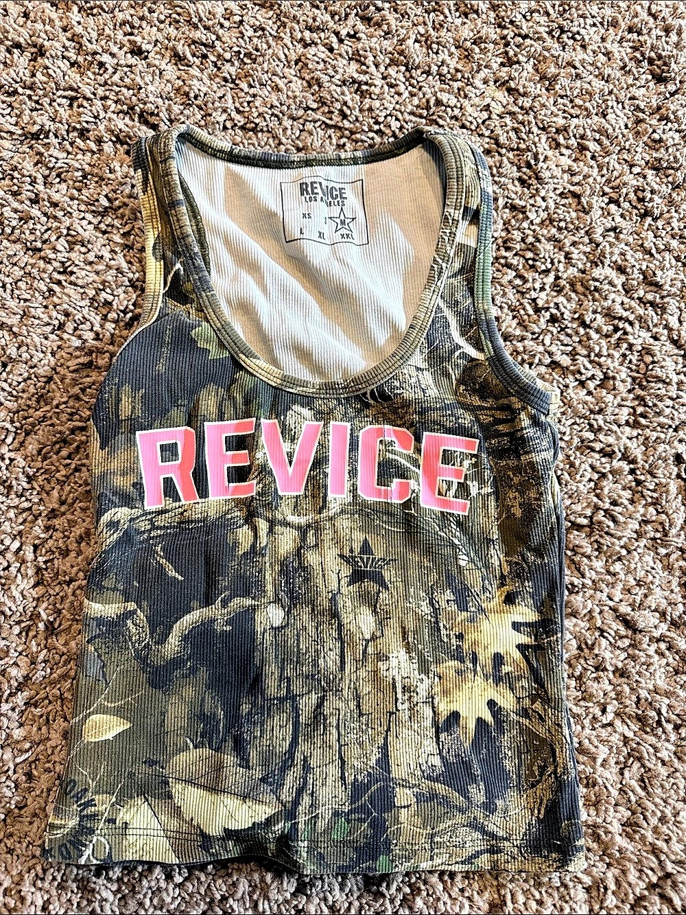 Revice Camo Tank Top Size Medium Like New